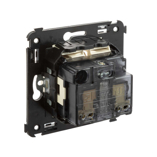 Розетка в стену, 2P+E, с з/ш, Avanti, ванильная дымка