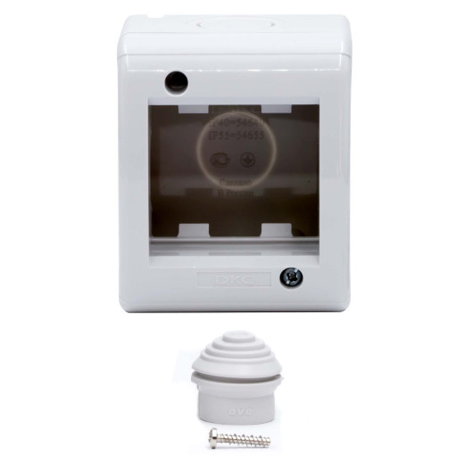 Модульная настен. коробка для эл/устан. изделий VIVA, IP40,2мод.