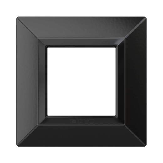 Рамка из металла 1 пост (2 мод.), Avanti, черная