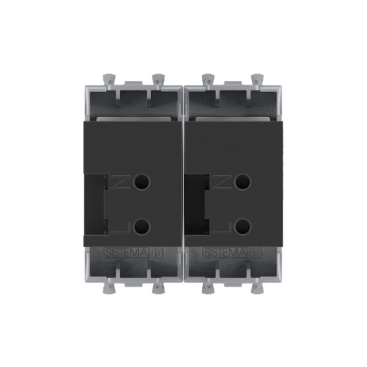 USB зарядное устройство модульное, Avanti, закаленная сталь, 2модуля, 2.1 А