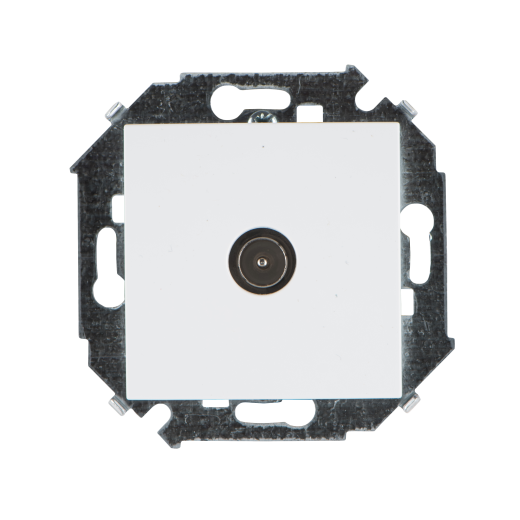 Simon 15 Белый Розетка TV одиночная, винт.заж.