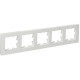 BRITE Рамка 5-мест. РУ-5-Бр бел. рифленый IEK