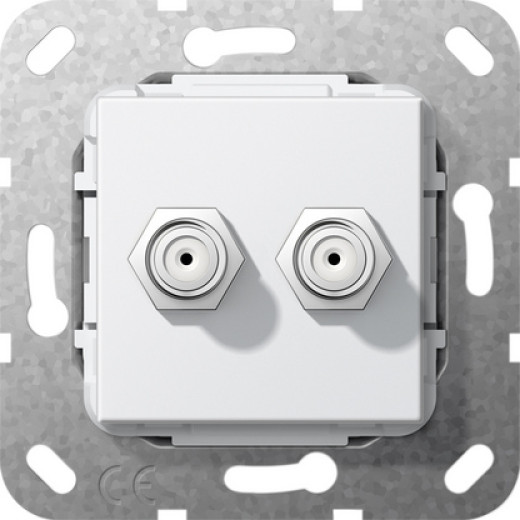 Гнездо SAT F 2 местн.