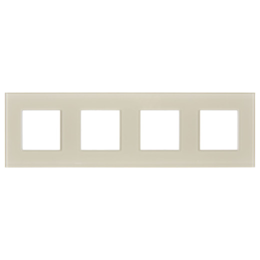 SKANDY Рамка 4-мест. SK-F24B стекло беж. IEK