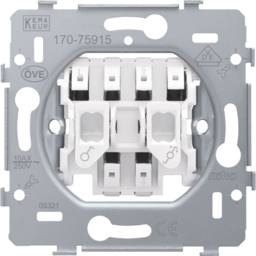 Механизм выключателя для жалюзи, пруж клеммы