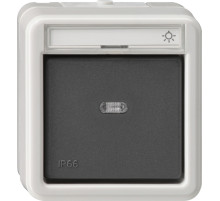 Gira Кнопочный выключатель одноклавишный IP66