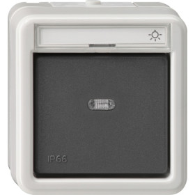 Gira Кнопочный выключатель одноклавишный IP66