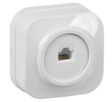 IEK GLORY РК10-ХБ Розет. 1-ая комп. о/у GLORY белый