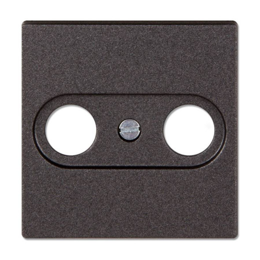 Крышка для телевизионной розетки, термопласт, антрацит