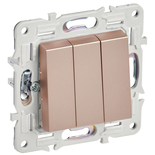 SKANDY Выключ. 3-кл. 10А SK-V11Sa песоч. IEK