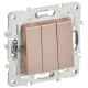 SKANDY Выключ. 3-кл. 10А SK-V11Sa песоч. IEK