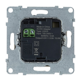 Legrand/Daccord SUNO Слоновая кость Зарядное устройство USB 2 выхода Тип А - Тип С.