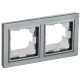 BRITE Рамка 2-мест. IP44 РУ-2-БрС-44 сталь IEK