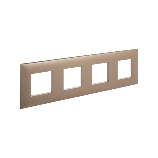 Рамка 4 поста (8 мод.), Avanti, кремовый жемчуг