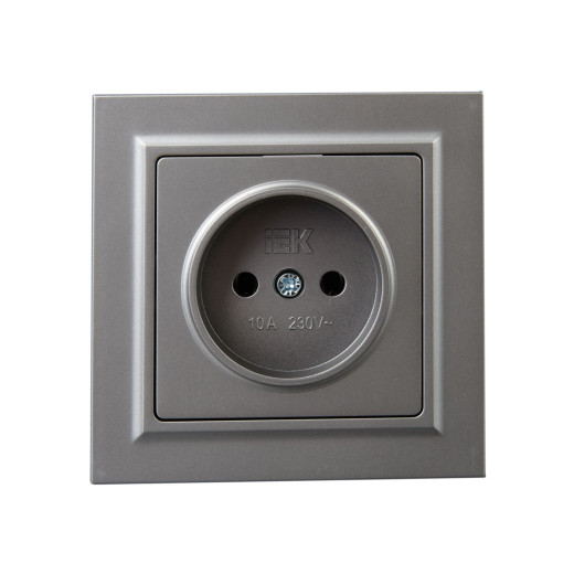 BRITE Роз. без з/к/ш 10А в сб. РСР10-1-0-БрС сталь IEK