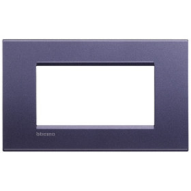 BT LL Синий шелк Рамка прямоугольная, 4 модуля.