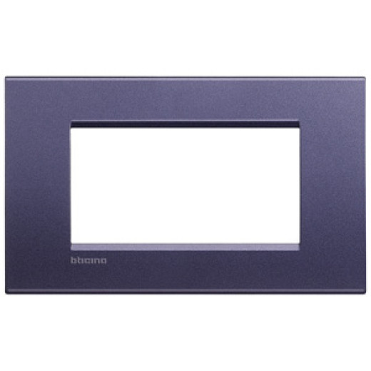 Livinglight Рамка прямоугольная, 4 модуля, цвет Синий шелк