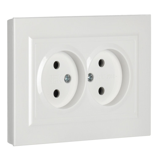 BRITE Роз. 2-я без з/к/ш 10А в сб. РС12-2-БрБ бел. IEK