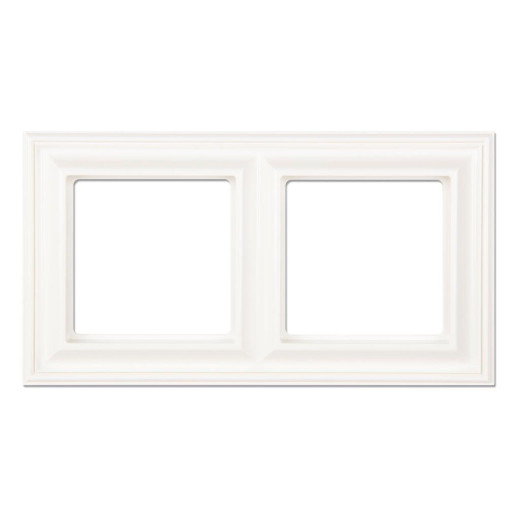 Рамка 2-поста, термопласт, белый, Eco Deco