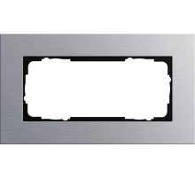 Gira ESP Алюминий Рамка 2-ая без перегородки