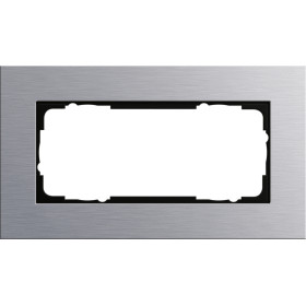 Gira ESP Алюминий Рамка 2-ая без перегородки