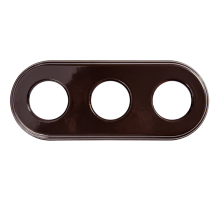 BIRONI Шедель Керамика Коричневый Рамка 3-ая (скрытый и накладной монтаж)