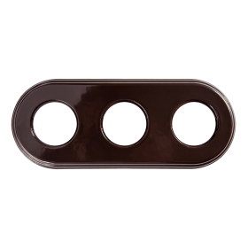 BIRONI Шедель Керамика Коричневый Рамка 3-ая (скрытый и накладной монтаж)