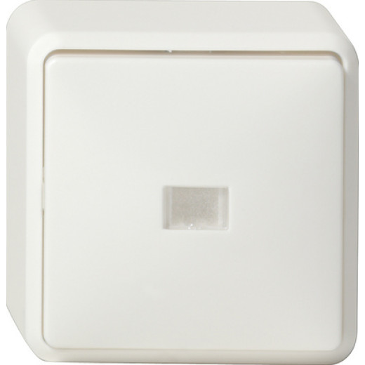 Выключатель сподсветкой и полем для надписи универсальный IP20