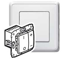 Legrand Cariva Бел Светорегулятор нажимной для л/н 500W.