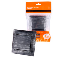 TDM Выключатель 1 кл. 10А старинное серебро 