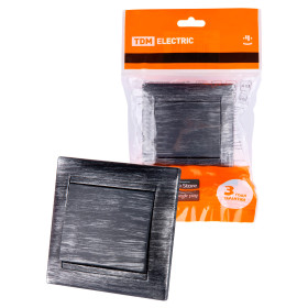 TDM Выключатель 1 кл. 10А старинное серебро 