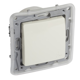 Legrand Etika Слоновая кость Переключатель 1-клавишный IP44,  автоматические клеммы, 10AX, 250 В.