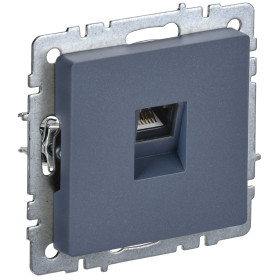 IEK BRITE BASE Маренго Розетка комп. RJ45 кат.6 РК11-БрМ