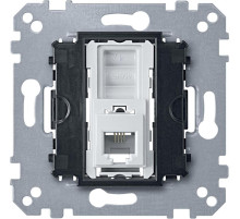 Schneider Electric Merten Механизм розетки ТЛФ 1-ая RJ12 4 контакта прямой