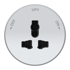 Systeme Electric MultiTrack Розетка универс. круглая 13А/250В Белый