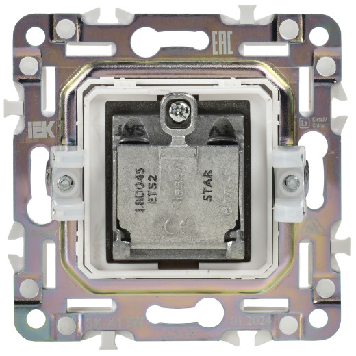 SKANDY Роз. двойная TV+SAT SK-A13W арк. бел. IEK