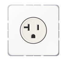 JUNG Штепсельная розетка SCHUKO 16А 250V~ с углом наклона 20° белая