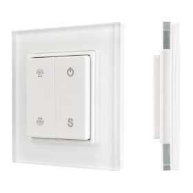 Arlight Панель SMART-P47-DIM-G-SUF (3V, 1 зона, Knob, 2.4G) (Стекло)