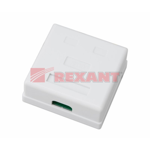 REXANT Розетка комбинированная внешняя, RJ-45-8P-8C  + RJ-11-6P-4C , UTP неэкранированная