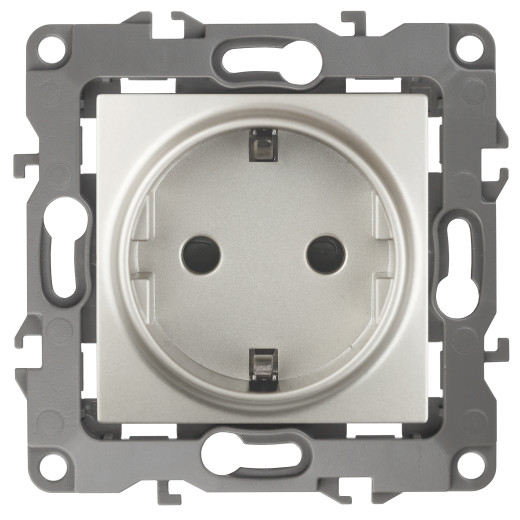 Розетка ЭРА Серия 12 12-2102-15 2P+E Schuko со шторками 16A-250В IP20 перламутр