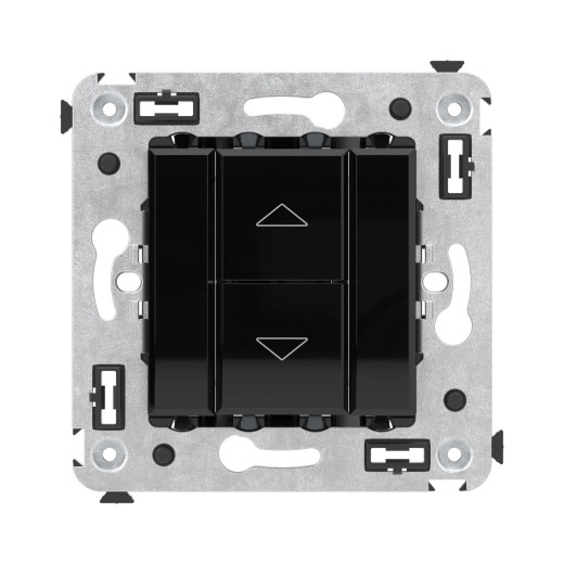 Механизм управления рольставней в стену, Avanti, черный квадрат