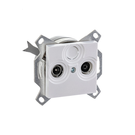 Розетка TV-R ABB Levit оконечная жемчуг