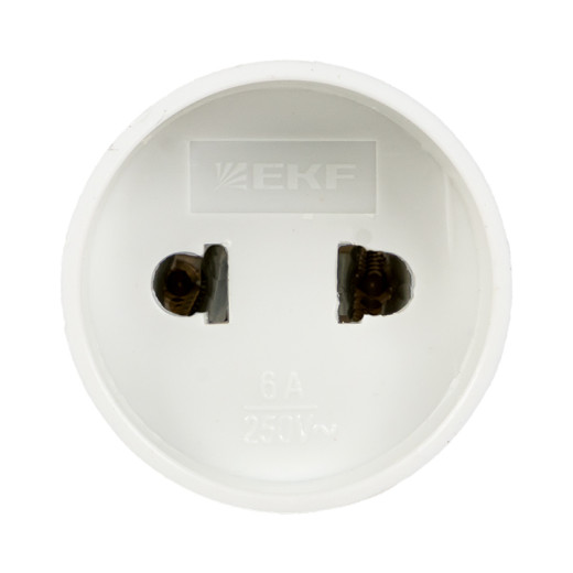 Адаптер-переходник б/з бел. 6А 250В EKF PROxima