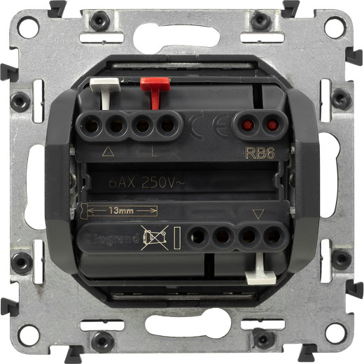 Valena IN'MATIC.Выключатель управления для жалюзи и рольставней 6АХ 250В.Безвинтовые зажимы