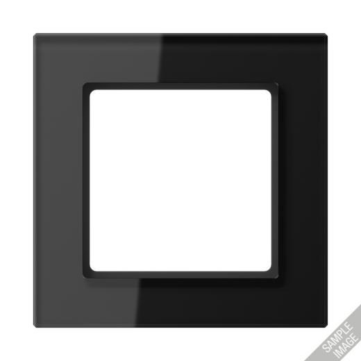 Рамка для вертикальной и горизонтальной установки, 5 постов, стекло, черный, A CREATION