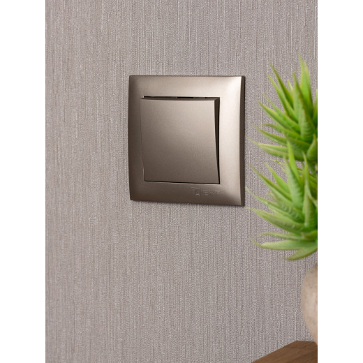 Валенсия лицевая панель выключателя 1-кл. 10А кашемир EKF PROxima