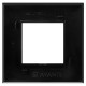 Рамка 1 пост (2 мод.), Avanti, черный квадрат