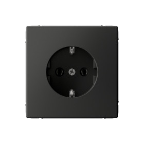 Systeme Electric ArtGallery Базальт Розетка с заземлением, 16А, механизм, быстрозажим. клем.