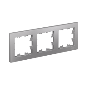 Systeme Electric AtlasDesign Алюминий Рамка 3-ая, универсальная