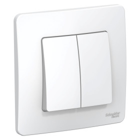 Systeme Electric Blanca внутр Бел Выключатель 2-клавишный, 10А, 250B